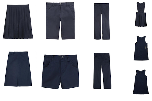 uniform bottoms - navy blue