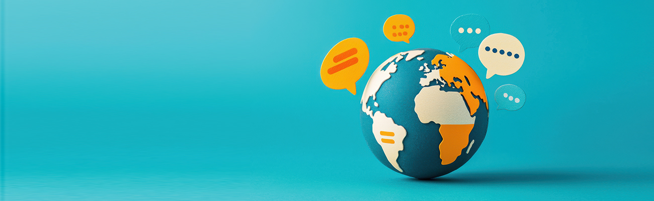 globe-with-language-talking-bubbles-balloons around it